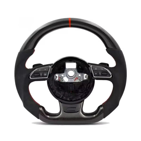custom carbon fiber steering wheel for audi a3 a4 a5 a6 a7 q5 q7 s3 s4 s5 s6 rs3 rs5 rs7