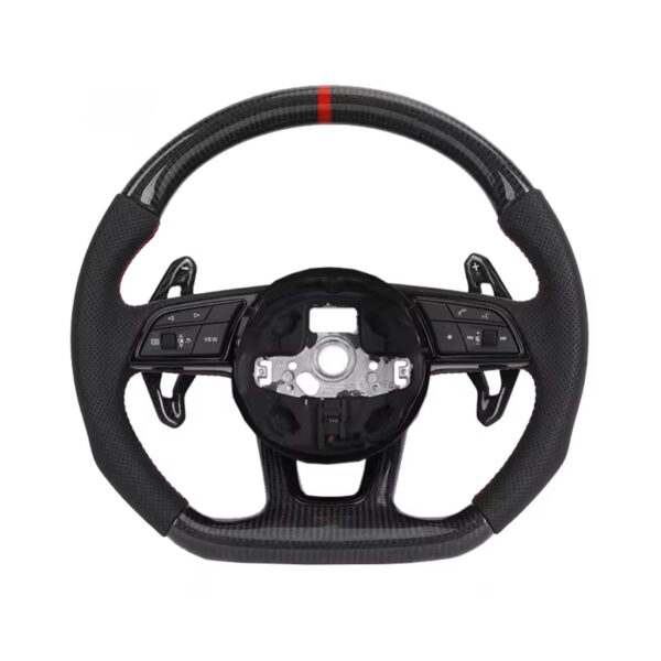 custom carbon fiber steering wheel for audi a3 a4 a5 a6 a7 q5 q7 s3 s4 s5 s6 rs3 rs5 rs7