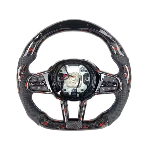 led m sport carbon fiber steering wheel compatible with bmw g20 g21 g22 f40 f44 g05 g06 g07 g08 g18 g01 g02 g30