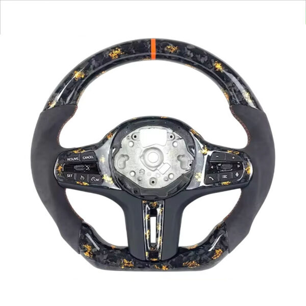 led m sport carbon fiber steering wheel compatible with bmw g20 g21 g22 f40 f44 g05 g06 g07 g08 g18 g01 g02 g30