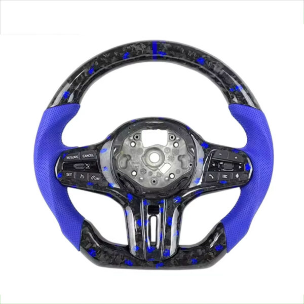 led m sport carbon fiber steering wheel compatible with bmw g20 g21 g22 f40 f44 g05 g06 g07 g08 g18 g01 g02 g30