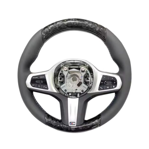 led m sport carbon fiber steering wheel compatible with bmw g20 g21 g22 f40 f44 g05 g06 g07 g08 g18 g01 g02 g30