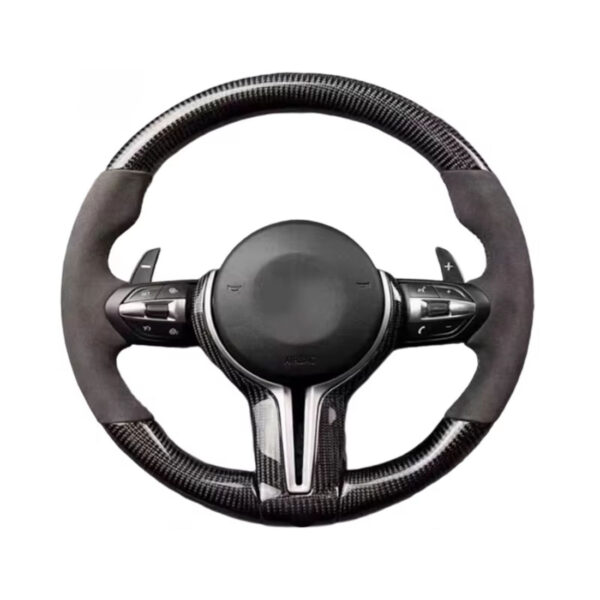 led m sport carbon fiber steering wheel compatible with bmw g20 g21 g22 f40 f44 g05 g06 g07 g08 g18 g01 g02 g30