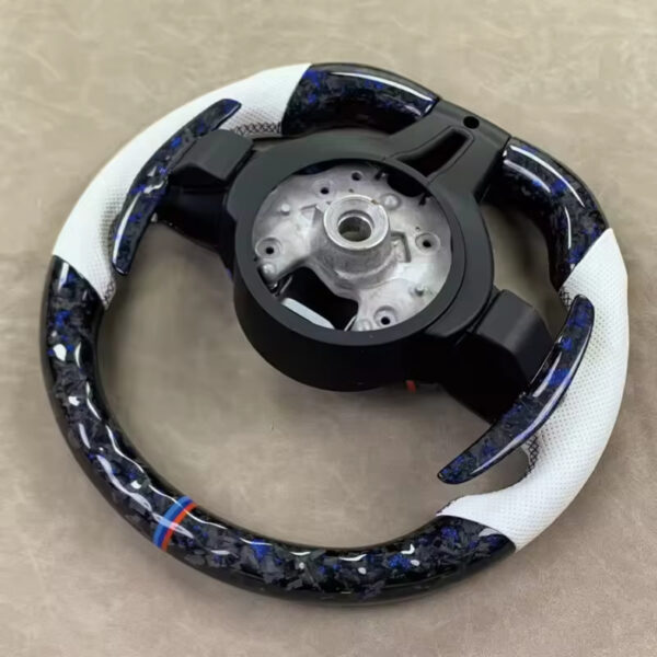led m sport carbon fiber steering wheel compatible with bmw g20 g21 g22 f40 f44 g05 g06 g07 g08 g18 g01 g02 g30