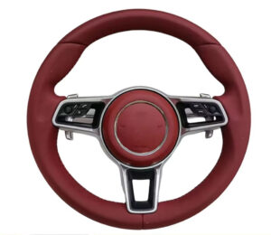 shop leather steering wheel compatible with cayenne/911(997)/panamera/boxster/cayman(987/981)/718