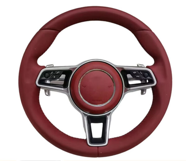 leather steering wheel compatible with cayenne/911(997)/panamera/boxster/cayman(987/981)/718