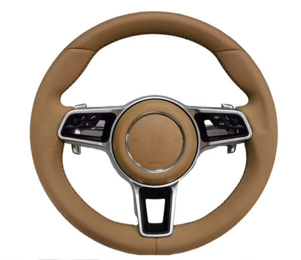 leather steering wheel compatible with cayenne/911(997)/panamera/boxster/cayman(987/981)/718