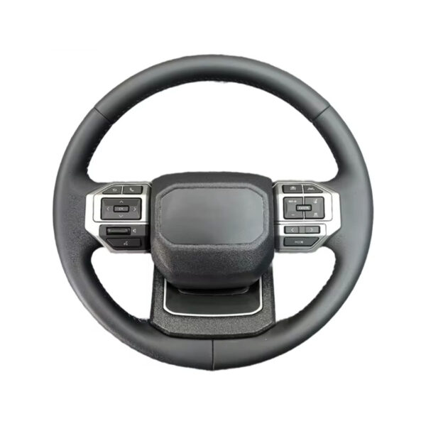 carbon fiber & leather sport steering wheel compatible with toyota corolla hilux fortuner lc250 300 land cruiser