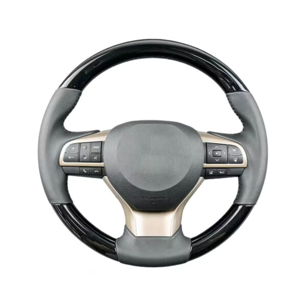 carbon fiber steering wheel for toyota prado lc200 lc300 hilux sport leather hand stitched perfora