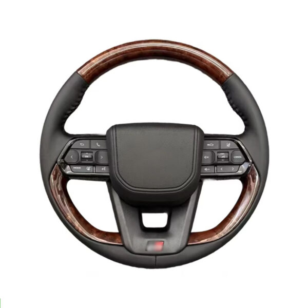 carbon fiber leather steering wheel compatible with toyota corolla hilux fortuner land cruiser gr sport – univer